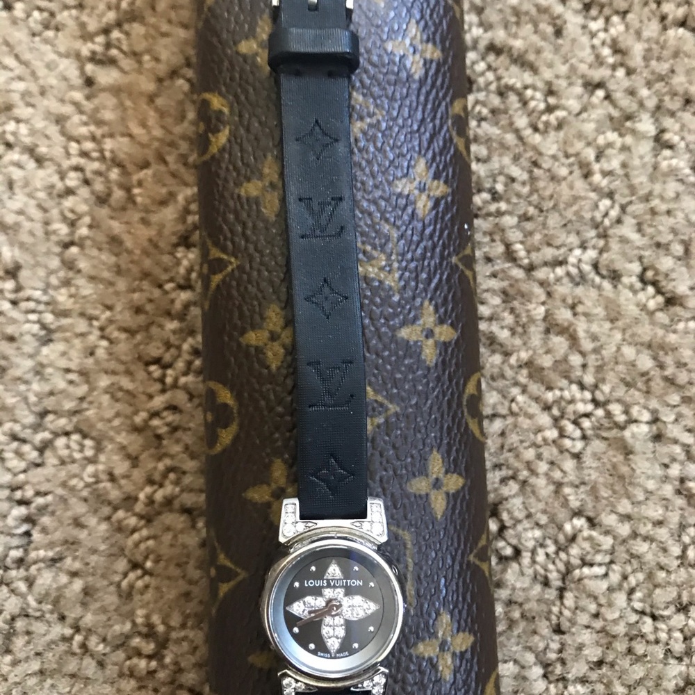 Louis Vuitton Tambour Diamond watch with LV CASE - Picture 2 of 9